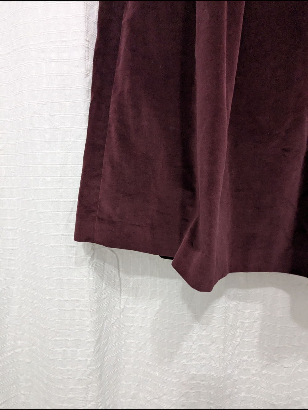 Ralph Lauren Vintage 90s Velvet Pleated Midi Skirt - Deep Plum - Picture 5 of 9